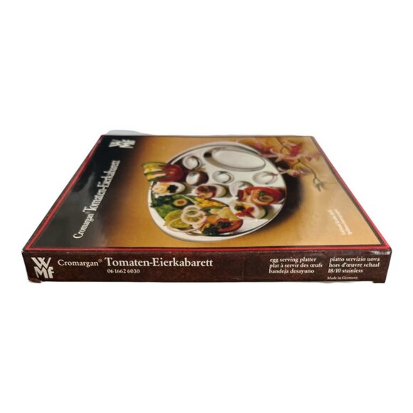 WMF Cromargan Stainless Steel Tomaten-Eierkabarett Egg Serving Platter – Made in - Picture 3 of 5